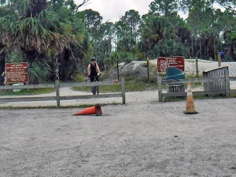 biking Jonathan Dickinson State Park, Hobe Sound, Jupiter