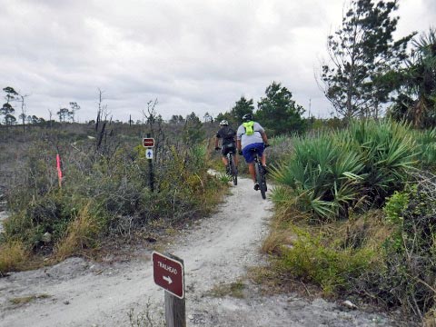 biking Jonathan Dickinson State Park, Hobe Sound, Jupiter