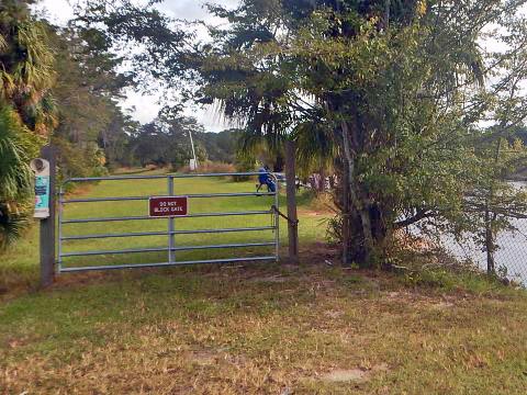 Inglis Lock Recreation Area, Florida eco-biking