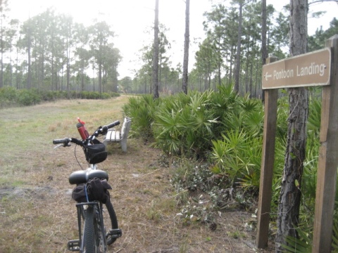 biking Lake Woodruff