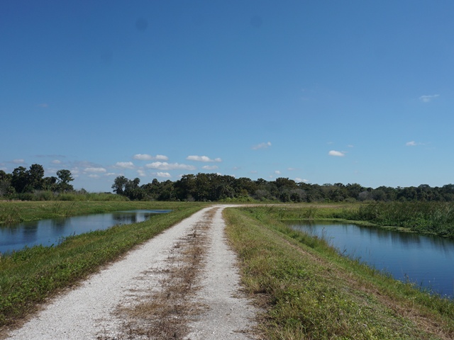 Lakeside Ranch Stormwater Treatment Area, Florida eco-biking, Lake Okeechobee