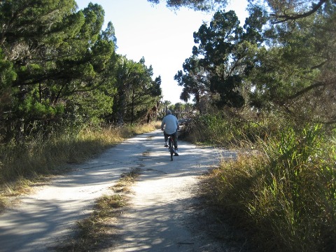 biking at Merritt Island