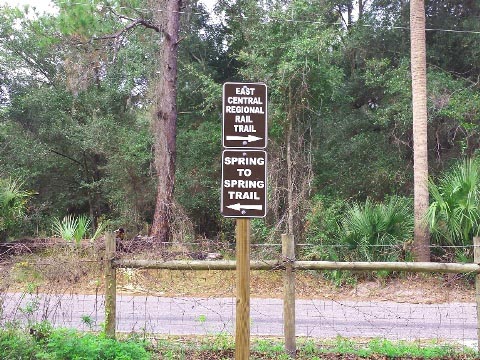 Florida biking, East Central Rail Trail, Enterprise, Osteen