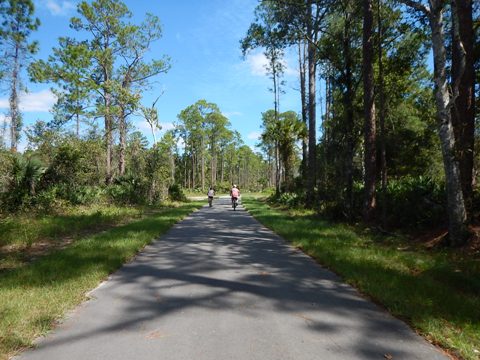 Florida biking, East Central Rail Trail, Maytown