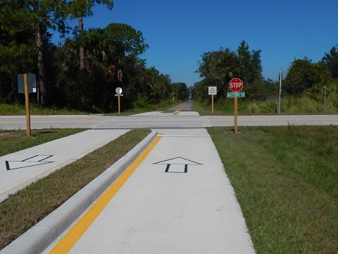 Florida biking, East Central Rail Trail, Maytown