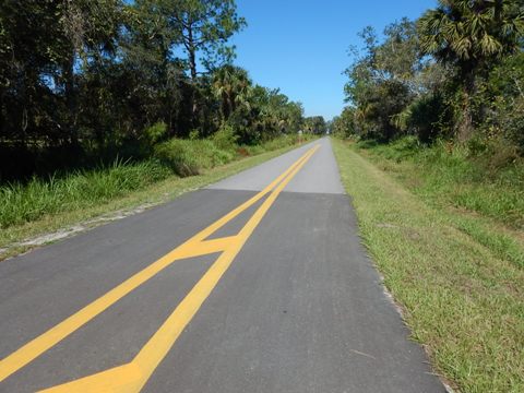 Florida biking, East Central Rail Trail, Maytown