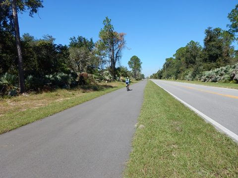 Florida biking, East Central Rail Trail, Maytown