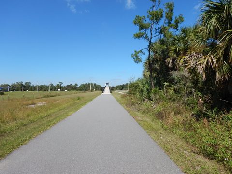 Florida biking, Volusia County, East Central Rail Trail, Edgewater