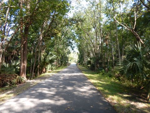 Florida biking, Volusia County, East Central Rail Trail, Edgewater