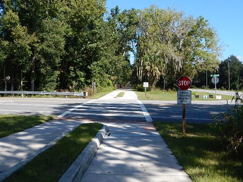 Florida biking, Volusia County, East Central Rail Trail, Edgewater