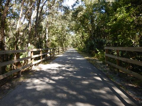 Florida biking, Volusia County, East Central Rail Trail, Edgewater