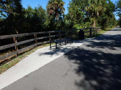 Florida biking, Volusia County, East Central Rail Trail, Edgewater