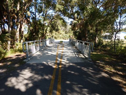 Florida biking, Volusia County, East Central Rail Trail, Edgewater