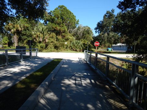 Florida biking, Volusia County, East Central Rail Trail, Edgewater