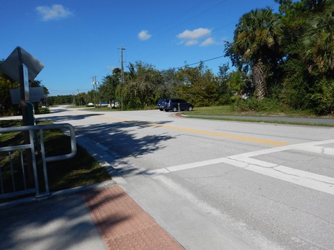 Florida biking, Volusia County, East Central Rail Trail, Edgewater