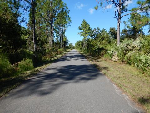 Florida biking, Volusia County, East Central Rail Trail, Edgewater