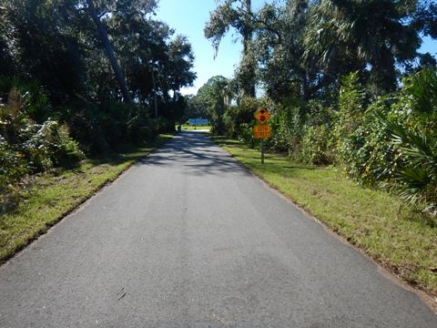 Florida biking, Volusia County, East Central Rail Trail, Edgewater