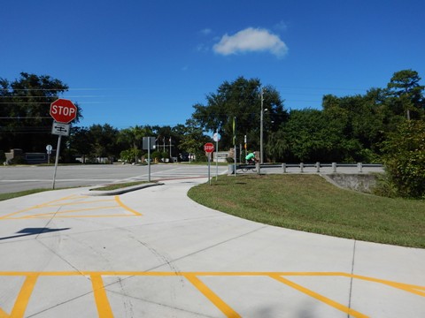 Florida biking, Volusia County, East Central Rail Trail, Edgewater