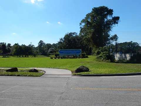 Florida biking, Volusia County, East Central Rail Trail, Edgewater