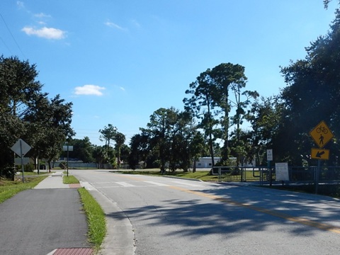 Florida biking, Volusia County, East Central Rail Trail, Edgewater