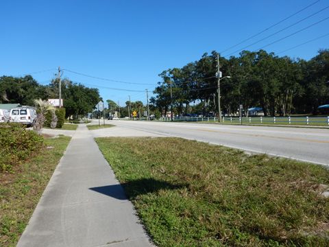 Florida biking, Volusia County, East Central Rail Trail, Edgewater