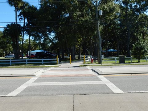 Florida biking, Volusia County, East Central Rail Trail, Edgewater