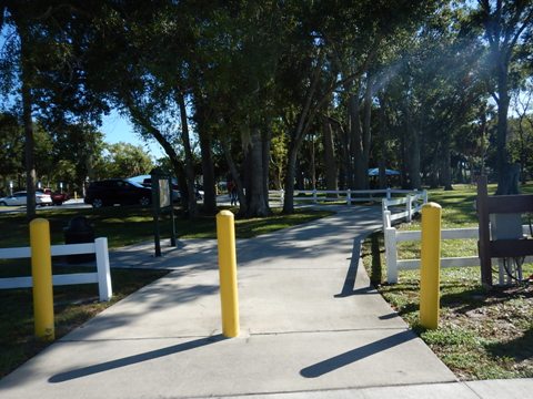 Florida biking, Volusia County, East Central Rail Trail, Edgewater