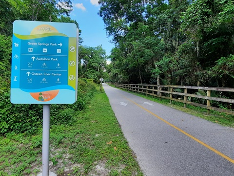 Florida biking, East Central Rail Trail, Enterprise, Osteen