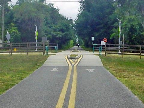 Florida biking, East Central Rail Trail, Enterprise, Osteen