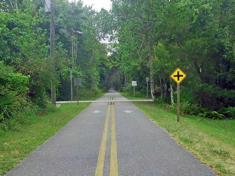 Florida biking, East Central Rail Trail, Enterprise, Osteen