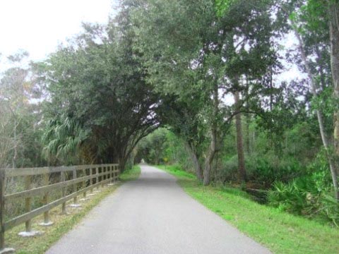 Florida biking, East Central Rail Trail, Enterprise, Osteen