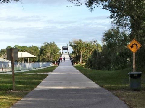 Florida biking, East Central Rail Trail, Enterprise, Osteen