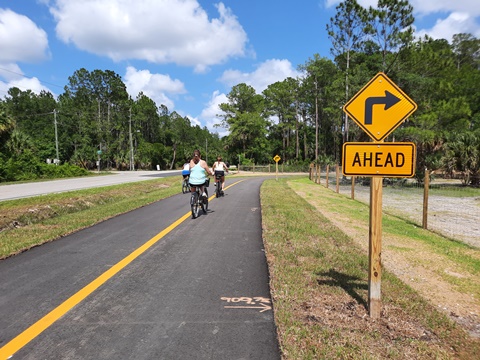 Florida biking, East Central Rail Trail, Maytown