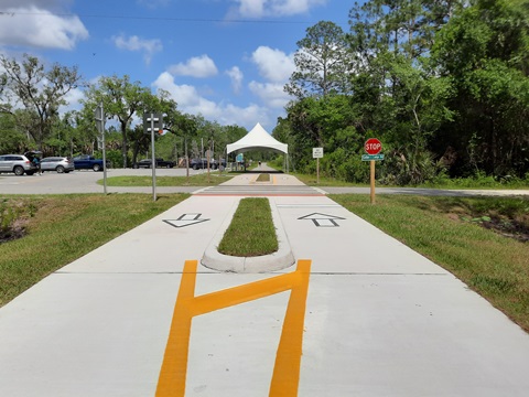 Florida biking, East Central Rail Trail, Maytown