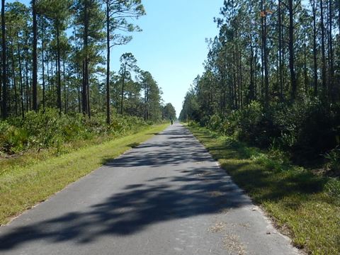 Florida biking, East Central Rail Trail, Maytown