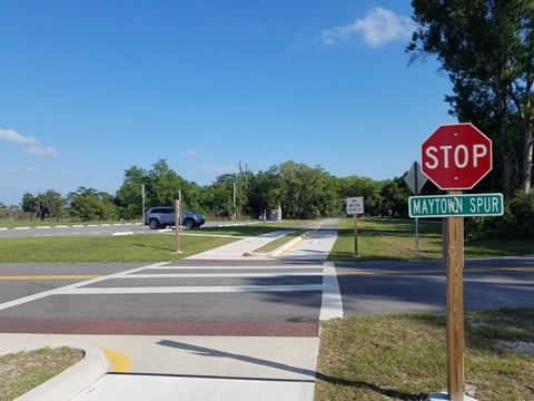 Florida biking, East Central Rail Trail, Maytown