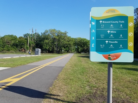 Florida biking, East Central Rail Trail, Maytown