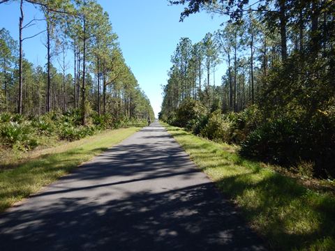 Florida biking, East Central Rail Trail, Titusville