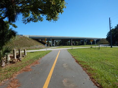 Florida biking, East Central Rail Trail, Titusville