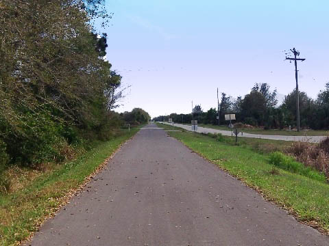 Florida biking, East Central Rail Trail, Titusville
