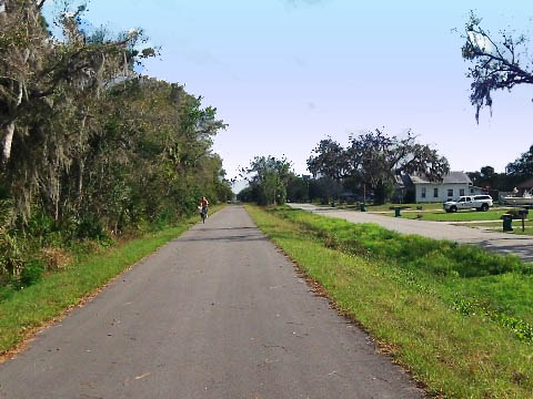 Florida biking, East Central Rail Trail, Titusville