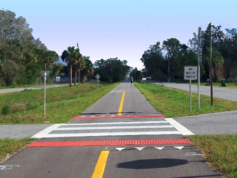 Florida biking, East Central Rail Trail, Titusville