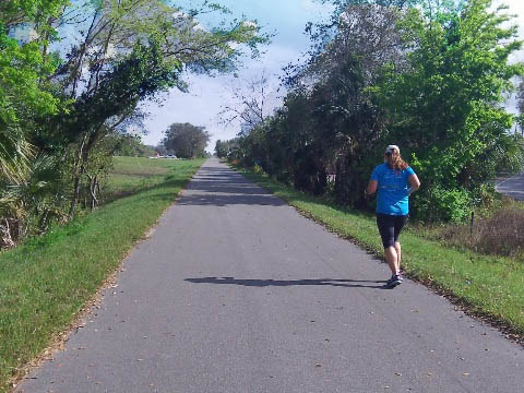 Florida biking, East Central Rail Trail, Titusville