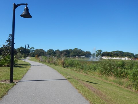 Florida biking, East Central Rail Trail, Titusville