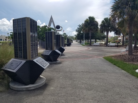 Florida biking, East Central Rail Trail, Titusville