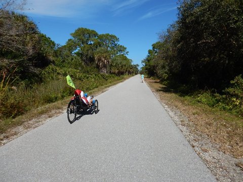 Legacy Trail, Venice to Sarasota, FL biking
