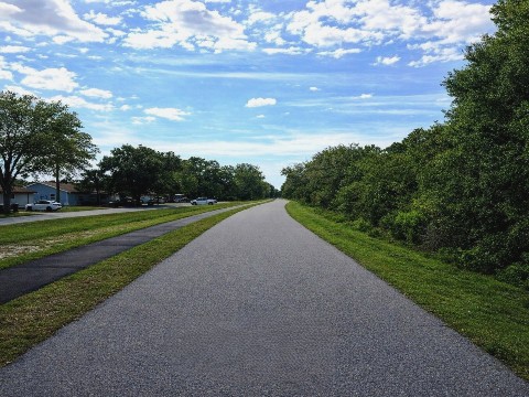 Legacy Trail, Venice to Sarasota, FL biking