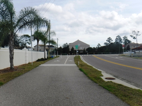 Florida Bike Trails, Pinellas Trail, Tarpon Springs, Keystone Rd.