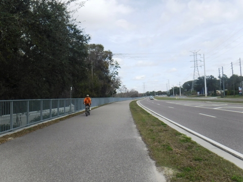 Florida Bike Trails, Pinellas Trail, Tarpon Springs, Keystone Rd.