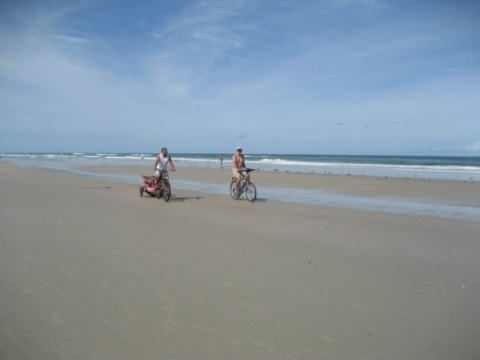 New Smyrna Beach, Florida Beach Biking